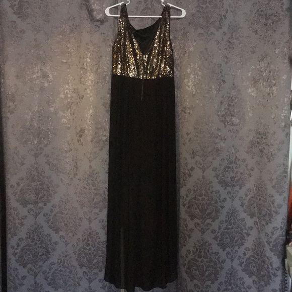 Holiday high low sequence dress - Picture 2 of 5